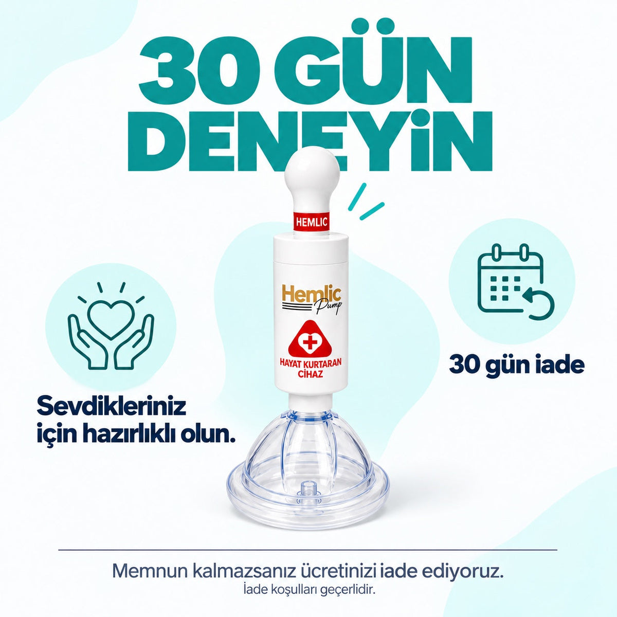 HemlikCare 30 gün koşulsuz iade garantisi