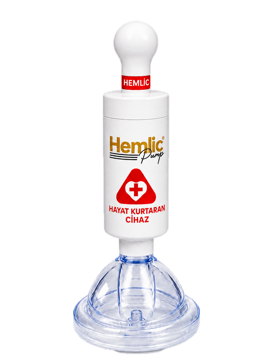 HemlikCare boğulma önleyici kurtarma cihazı, yetişkin maskesi takılı