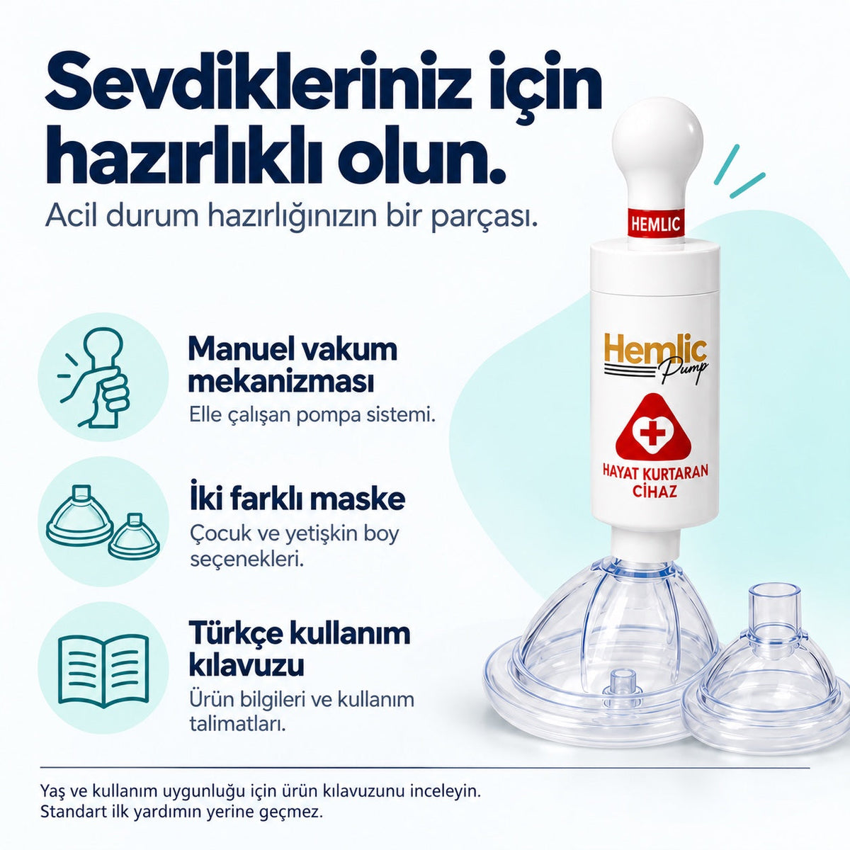 Sevdikleriniz için hazırlıklı olun: HemlikCare manuel vakum cihazı ve özellikleri